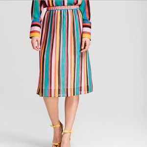 Multicolor Stripe Skirt